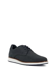 Dune London Blue Wide Fit Beko Wedge Gibson Shoes - Image 3 of 6
