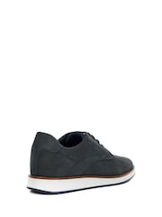 Dune London Blue Wide Fit Beko Wedge Gibson Shoes - Image 4 of 6