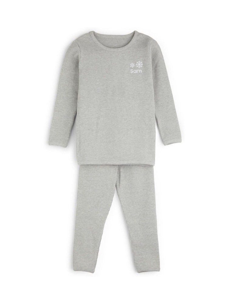 Personalised Christmas Girls Snowflake Pyjamas by Stitch Style - Image 1 of 6