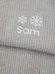 Personalised Christmas Girls Snowflake Pyjamas by Stitch Style - Image 2 of 6