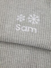 Personalised Christmas Boys Snowflake Pyjamas by Stitch Style - Image 4 of 6