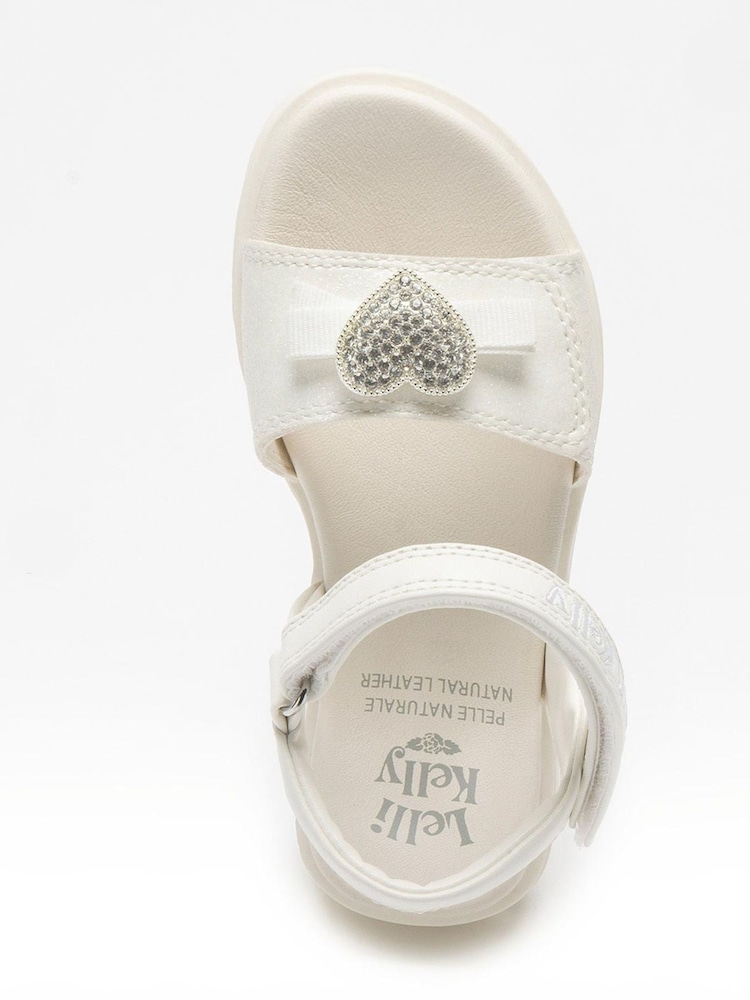 Lelli Kelly Zaira Bow White Sandals - Image 3 of 4