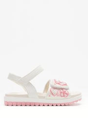 Lelli Kelly Silver Cressida Glitter Sandals - Image 1 of 1