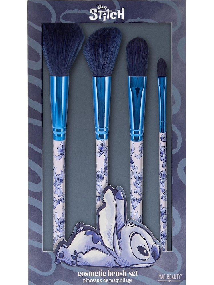 Mad Beauty Stitch Denim Cosmetic Brush Set - Image 1 of 2 Mad Beauty Stitch Denim Cosmetic Brush Set - Image 1 of 2