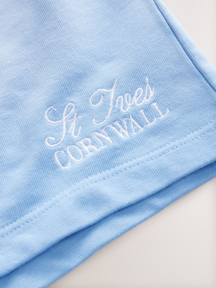 Blue Ombre Graphic Shorts - Image 9 of 9
