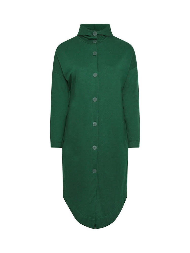Grün - Yours Curve – Kapuzenjacke mit Knopfleiste - Bild 5 von 5 Grün - Yours Curve – Kapuzenjacke mit Knopfleiste - Bild 5 von 5