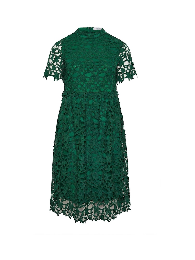 Verde - Yours Curve London Crochet Lace Midi Dress - Imagen 6 de 6 Verde - Yours Curve London Crochet Lace Midi Dress - Imagen 6 de 6