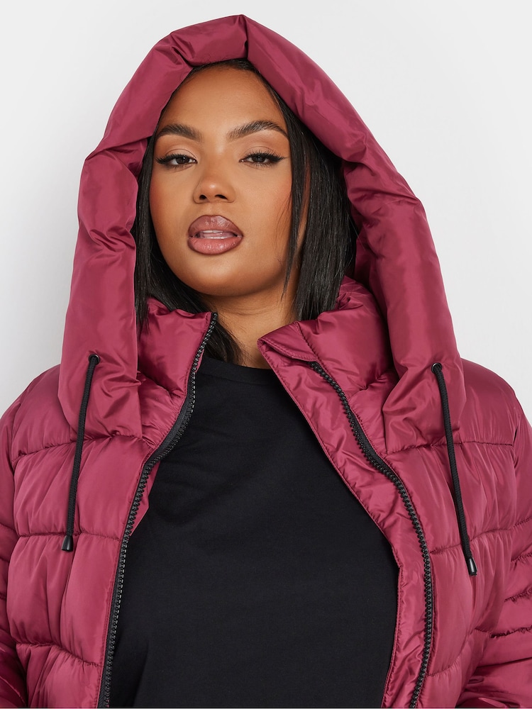 Yours Curve Red Boxy Short Coat - Image 4 of 5