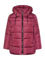 Yours Curve Red Boxy Short Coat - Image 5 of 5