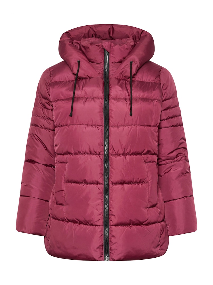 Yours Curve Red Boxy Short Coat - Image 5 of 5