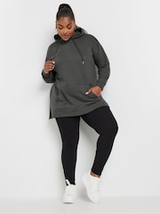 Yours Curve Grey Overhead Hoodie - Image 2 of 5