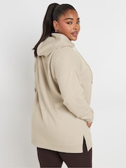 Yours Curve Cream Overhead Hoodie - Image 3 of 5