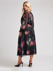 Платье металлик с полиуретановым поясом Yours Curve London - Image 5 of 6