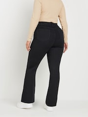 Yours Curve Black Flare Jeggings - Image 3 of 4