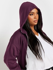 Yours Curve Red Longline Zip Through Jacket - Image 4 of 4