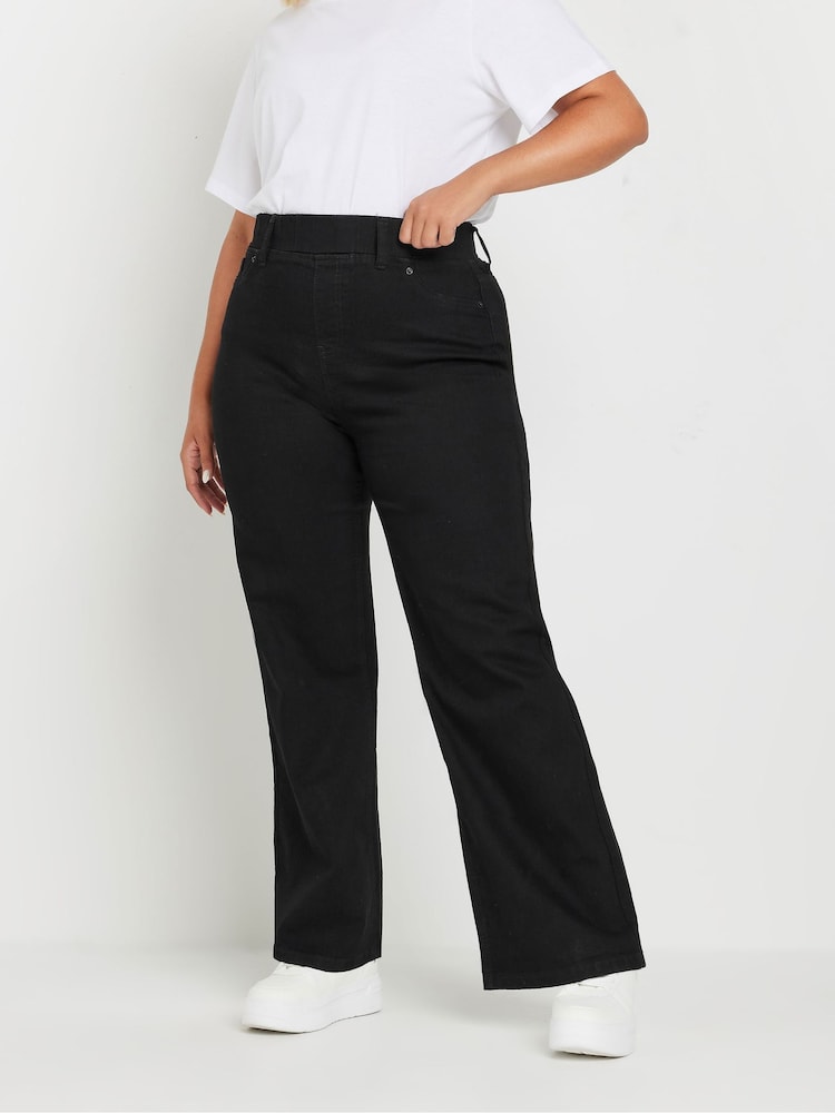 Schwarz - Yours Curve Jeggings mit weitem Bein - Bild 1 von 5 Schwarz - Yours Curve Jeggings mit weitem Bein - Bild 1 von 5