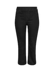 Yours Curve Black Wide Leg Jeggings - Image 5 of 5