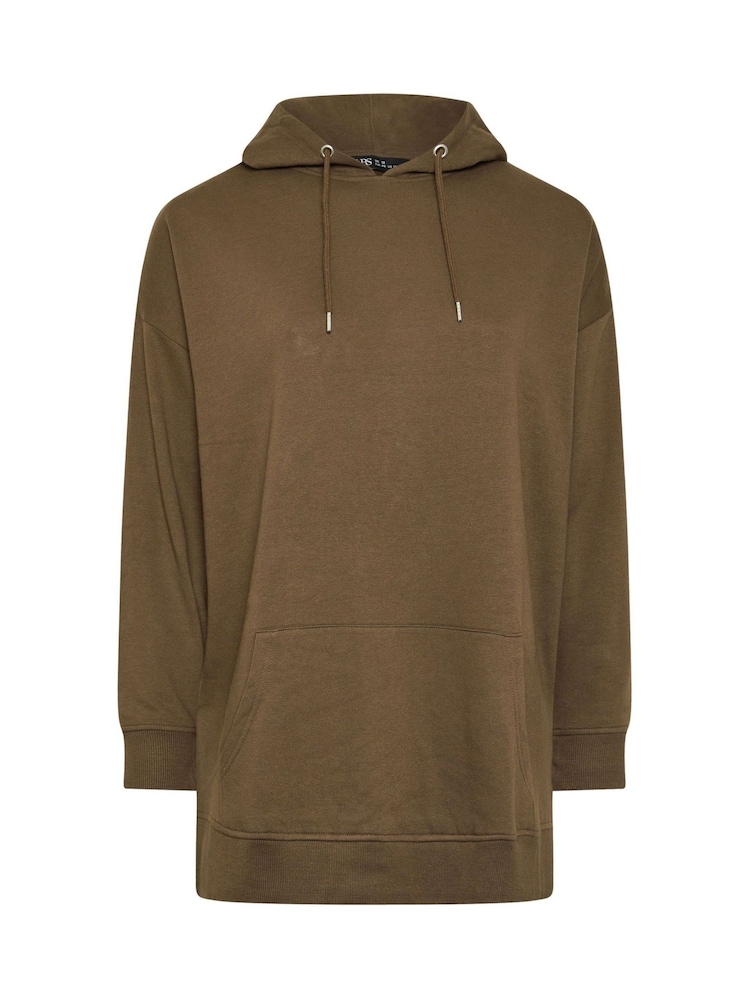 Yours Curve Brown Overhead Hoodie - Image 5 of 5