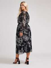 Rochie Yours Curve London cu curea din poliuretan - Imaginea 5 din 6