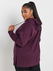 Yours Curve Red Overhead Hoodie - Image 3 of 5