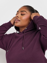 Yours Curve Red Overhead Hoodie - Image 4 of 5