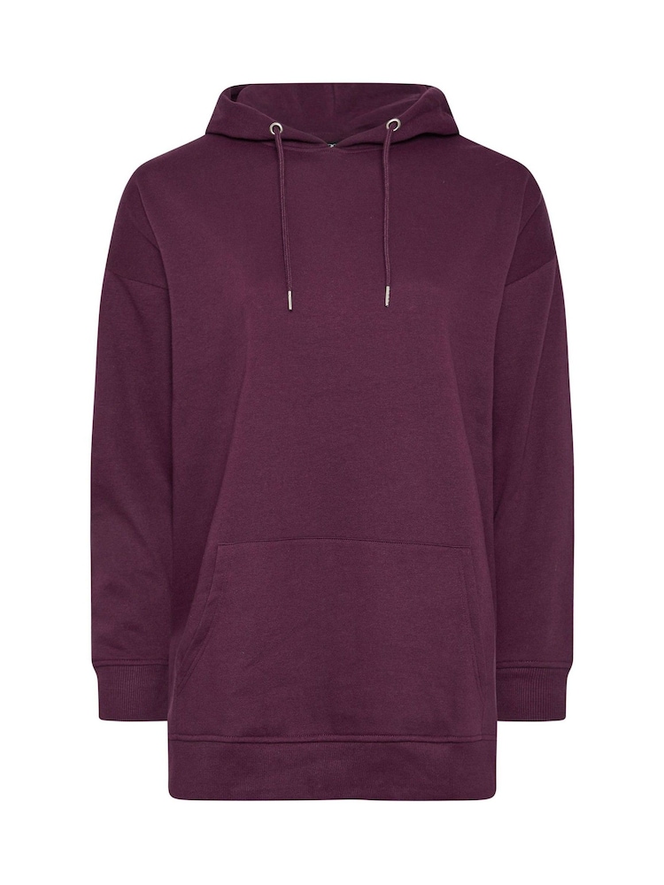 Yours Curve Red Overhead Hoodie - Image 5 of 5