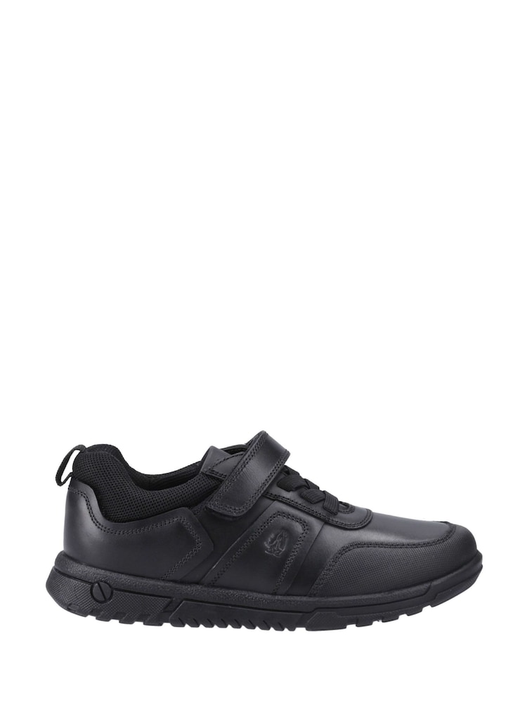 Hush Puppies Black Sutton Bungee Senior School Shoes - Image 1 of 4