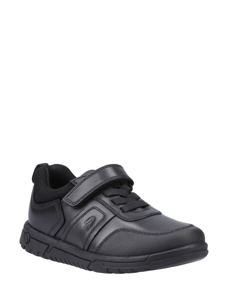 Hush Puppies Black Sutton Bungee Senior School Shoes - Image 2 of 4