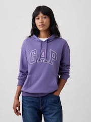 Gap Purple Relaxed Logo Hoodie - Image 1 of 4