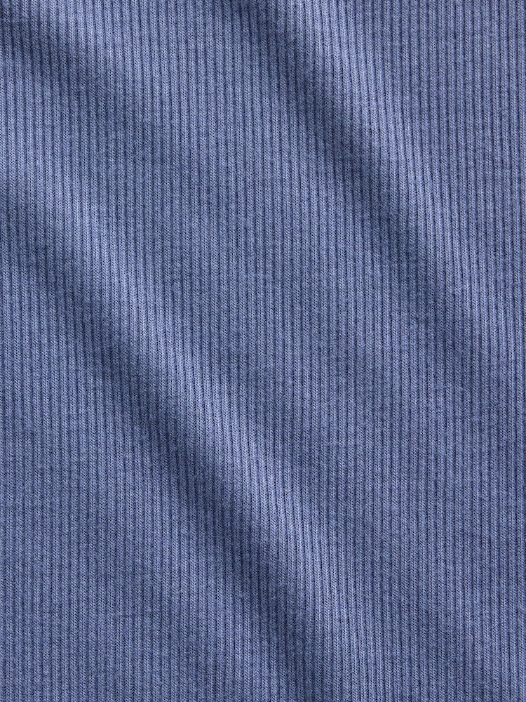 Gap Blue Mini Rib Lace-Trim Pyjamas Vest - Image 4 of 4 Gap Blue Mini Rib Lace-Trim Pyjamas Vest - Image 4 of 4