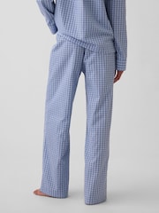 Blau kariert - Gap Poplin Pyjamas Bottoms - Bild 2 von 5