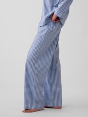 Blau kariert - Gap Poplin Pyjamas Bottoms - Bild 3 von 5