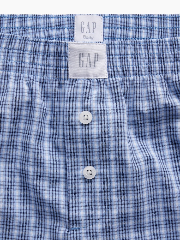 Blau kariert - Gap Poplin Pyjamas Bottoms - Bild 5 von 5