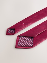 Red Tie and Pocket Square Set - Image 3 of 4