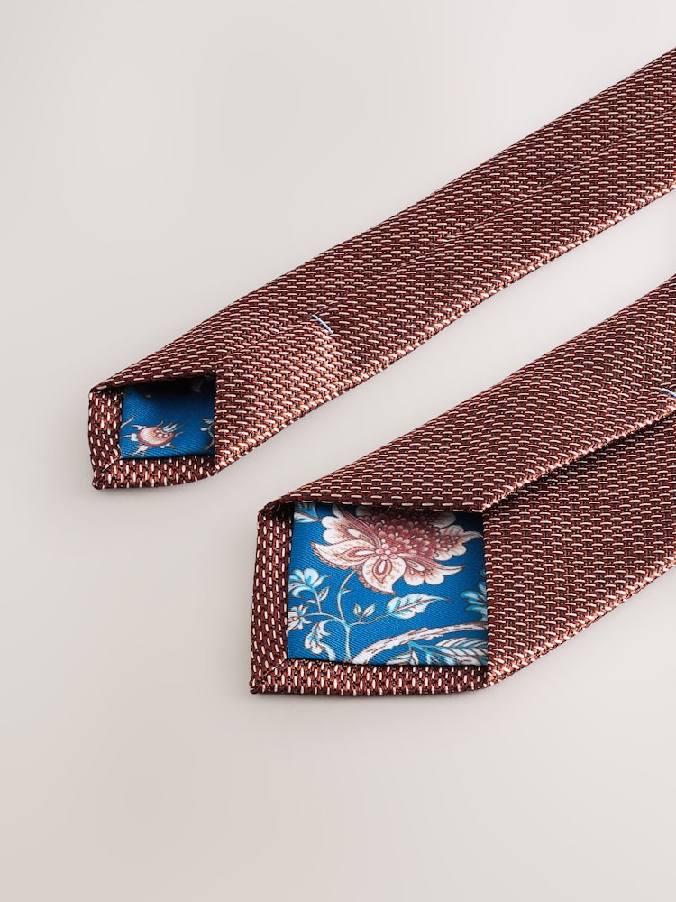 Orange Tie and Pocket Square Set - Image 3 of 4