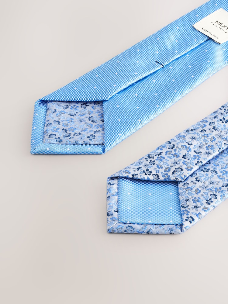 Bleu - Lot de 2 cravates - Image 3 of 4