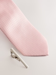 Pink/Blue Tie and Pocket Square Set - Image 2 of 4