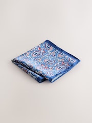 Pink/Blue Tie and Pocket Square Set - Image 4 of 4