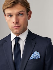 Navy Tie and Pocket Square Set - Image 1 of 4