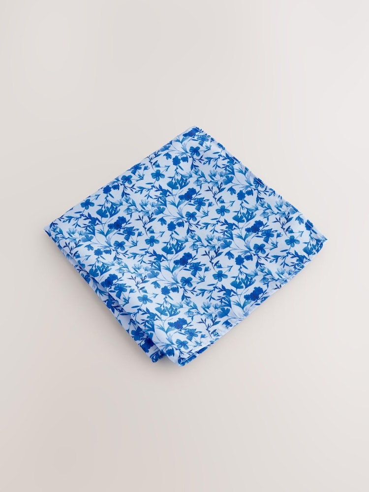Navy Tie and Pocket Square Set - Image 4 of 4