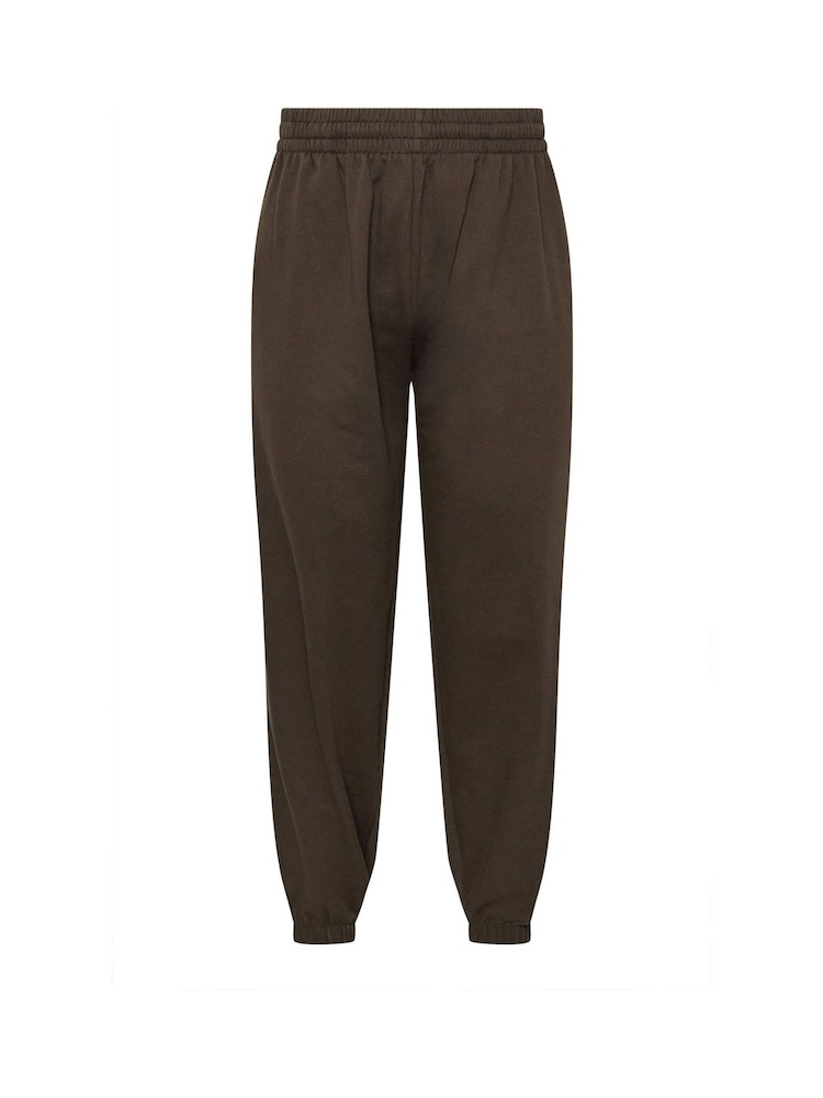 Yours Curve Brown Cuffed Chocolate Joggers - Image 5 of 5 Yours Curve Brown Cuffed Chocolate Joggers - Image 5 of 5