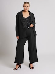 Yours Curve Black London Tailored Trousers - Image 1 of 5