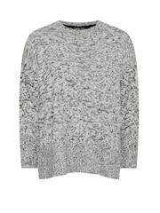 Yours Curve Black All Over Twist Jumper - Image 5 of 5