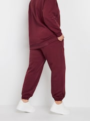 Yours Curve Red Cuffed Chocolate Joggers - Image 3 of 5