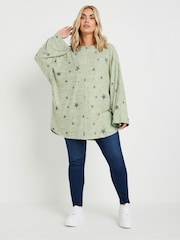 Cinza - Yours Curve Soft Touch Batwing Sleeve Jumper - Imagem 2 de 5