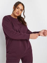 Yours Curve Red Crewneck Sweatshirt - Image 2 of 5