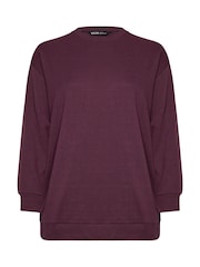 Yours Curve Red Crewneck Sweatshirt - Image 5 of 5