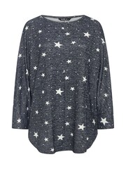 Azul - Yours Curve Soft Touch Batwing Sleeve Jumper - Imagem 5 de 5