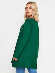 Yours Curve Green Star Stud Embellished Top - Image 3 of 5