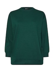 Yours Curve Green Crewneck Sweatshirt - Image 5 of 5